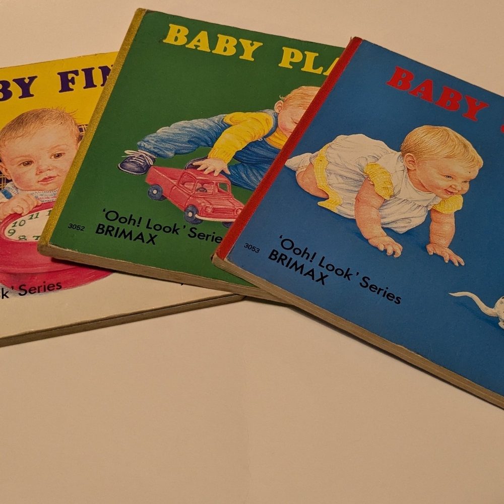 Vintage Board Books - 'Ooh! Look' Series by BRIMAX, Set of 3, 1983